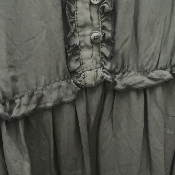 Zara Gray Ruffle Dress - Picture 3 of 7